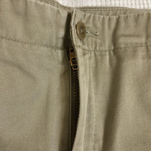 Lands End Womens 10 Mid Rise Straight Leg Khaki Pants - Picture 13 of 16